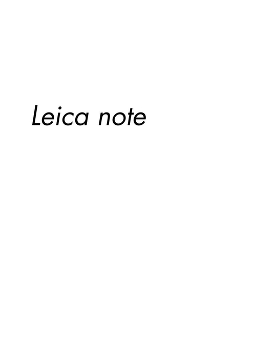 Leica note