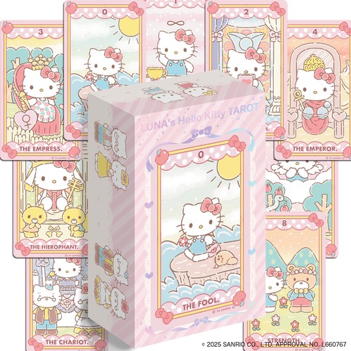 ハローキティ タロットカード 78枚 LUNA'S HALLOKITTY TAROT ルナズ ハローキティタロット日本語解説書付き