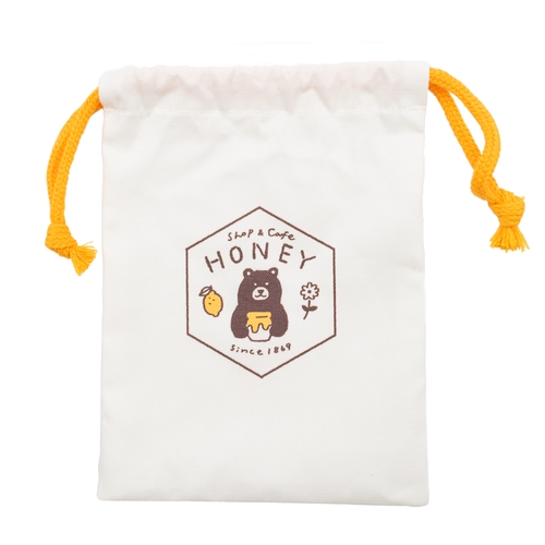 MJオリジナル shop&cafe HONEY 巾着 ロゴ – 丸善ジュンク堂書店